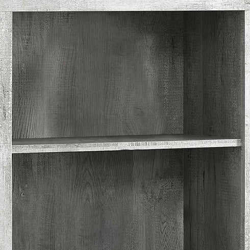 11.75" x 23.75" x 47.5" Cappuccino Particle Board Adjustable Shelves Bookshelf